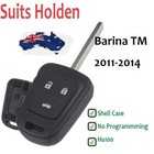 Smart Remote Car Key Shell Case Fob To Suit Holden Barina TM 2011 2012 2013 2014
