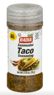 Badia Taco Seasoning Mexican Blend Sazonador de Tacos 2.75Oz/New Sealed