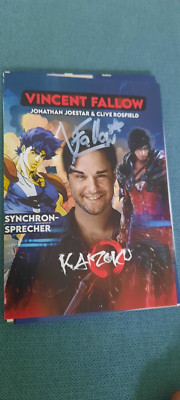 Vincent Fallow Synchronsprecher Autogramm