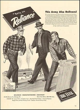 1943 Vintage ad for Big Yank`Clothes Reliance Manufacturing Co. WWII  (092516)