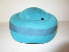 Glenover by Henry Pollak Fawn Tra-Felt Vintage Teal 100% Wool Hat w/Ribbon Trim