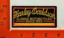 Vintage Motorcycle Patch Embroidered Iron-On 1903 Vintage Rider