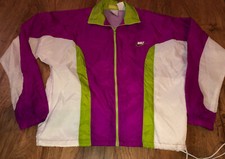 Vintage Nike Windbreaker Jacket Womens Full Zip Embroidered Swoosh SIZE SMALL
