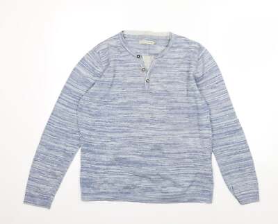Celio Mädchen blau Rundhalsausschnitt Baumwolle Pullover Größe M Pullover