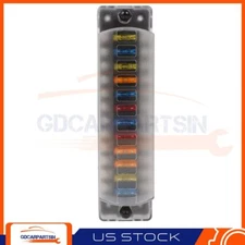 ATC ATO 12 Way Fuse Block Box Holder Blade For Marine Car 12V-32V Waterproof Kit