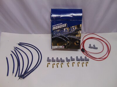 Moroso Ultra 40 Race wire set #73802 Universal fit 8.65 mm Blue 8-Cycle HEI