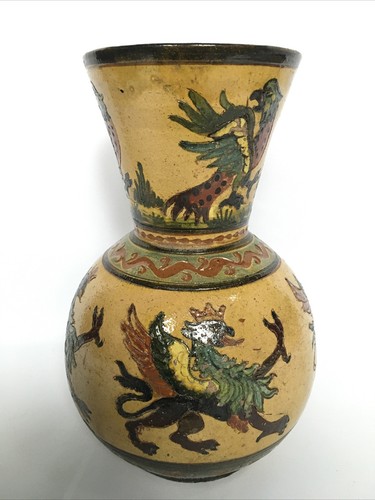 MONTOPOLI ARNO Italie VASE en TERRE CUITE Émaillée Des Années 30 Signé Numéroté - Picture 4 of 11