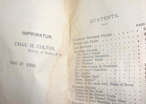 1906 Leather Manual of Catholic Devotion - Catholic Union Store Buffalo NY - Picture 6 of 6