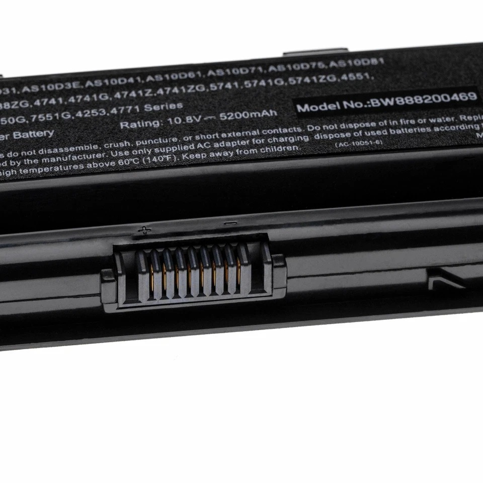 Akku für Packard Bell EasyNote LM82 LM81 LM94 LM87 LM86 LM85 LM83 5200mAh 10,8V - Bild 2 von 2