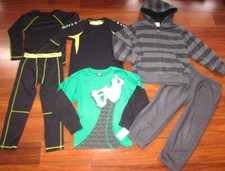 XERSION GWP SPORT Boy's 6 7 LOT of 6 ATHLETIC Hoodie Thermals Sweatpants