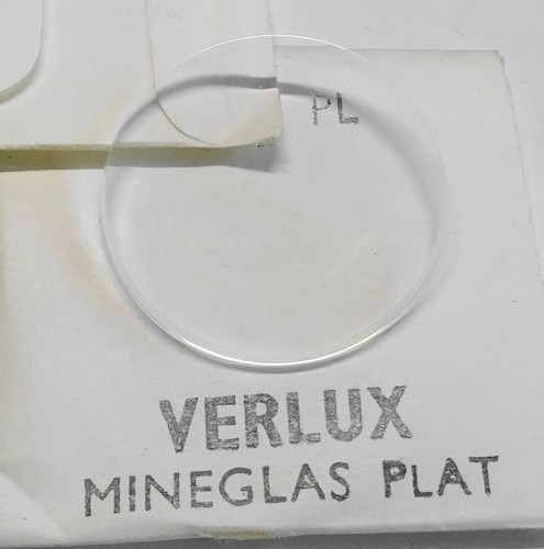 Verre De Montre Normalisé Transparent VERLUX - Diamètre 27.7 Mm - Fabriqué En France - Neuf Sans étiquette