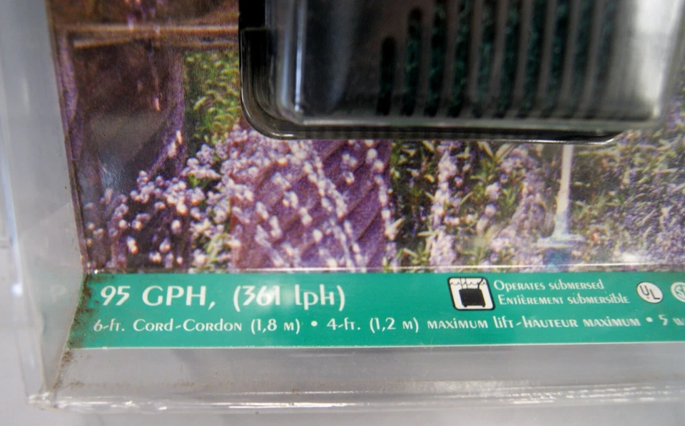 Statuary 喷泉泵 95 GPH 6 英尺线 5 瓦 Little Giant 全新 566005,sh6599 — 第 2/3 张图片