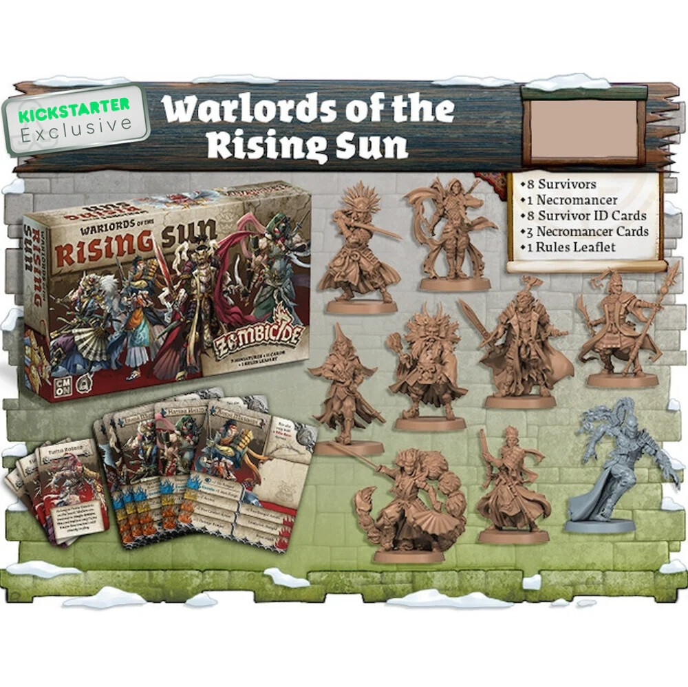 Zombicide: White Death – Warlords Of The Rising Sun Espansione KS – Nuovo Sigillato