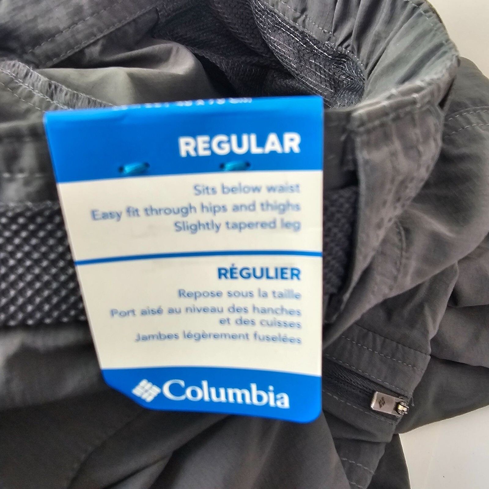 NWT Columbia Men's Grey Kestrel Trail Belted 38 x 30 Cargo Pants Hiking