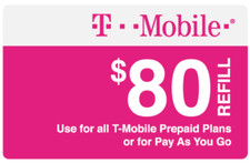 T-Mobile 80 Prepaid Refill   Fast Instant Delivery   Reliable and Secure
