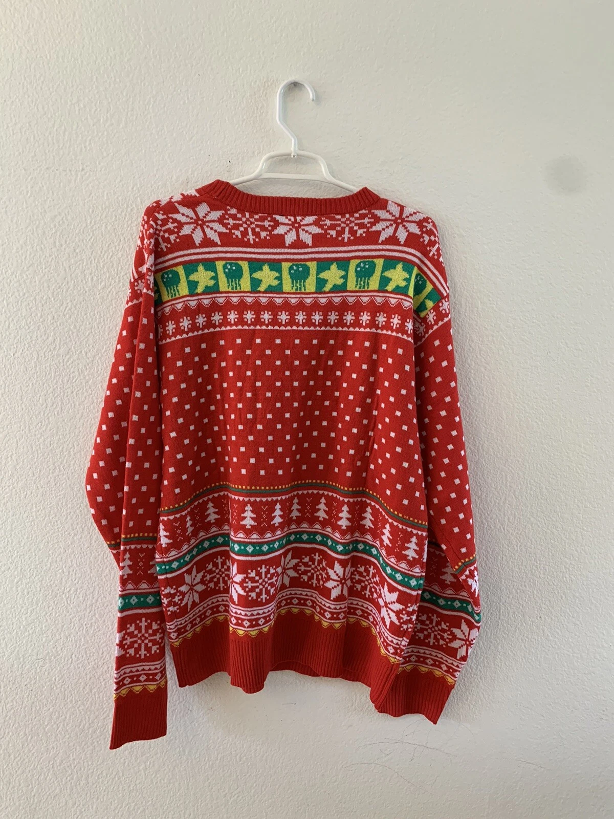 NEW Nick 90s Spongebob Squarepants Mens Ugly Christmas Sweater Size Medium