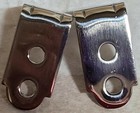 COMMERCIAL TRUCK POLISHED STEEL MIRROR MOUNTING BRACKET - PAIR