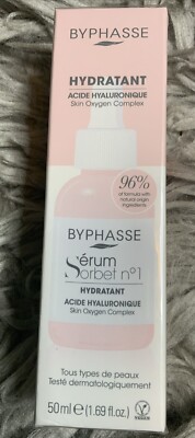 BYPHASSE Hydratant  Serum Sorbet No1 Acide Hyaluronique 96% Natural 1.69 Fl Oz.