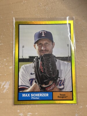 2024 TOPPS ARCHIVES MAX SCHERZER YELLOW BORDER PARALLEL CARD #30