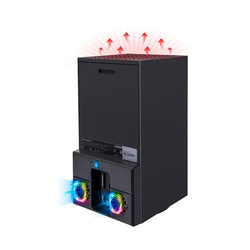 5V/2A USB Vertical Dual Silent Fan External Cooler For Xbox Series X Console D - Picture 7 of 15