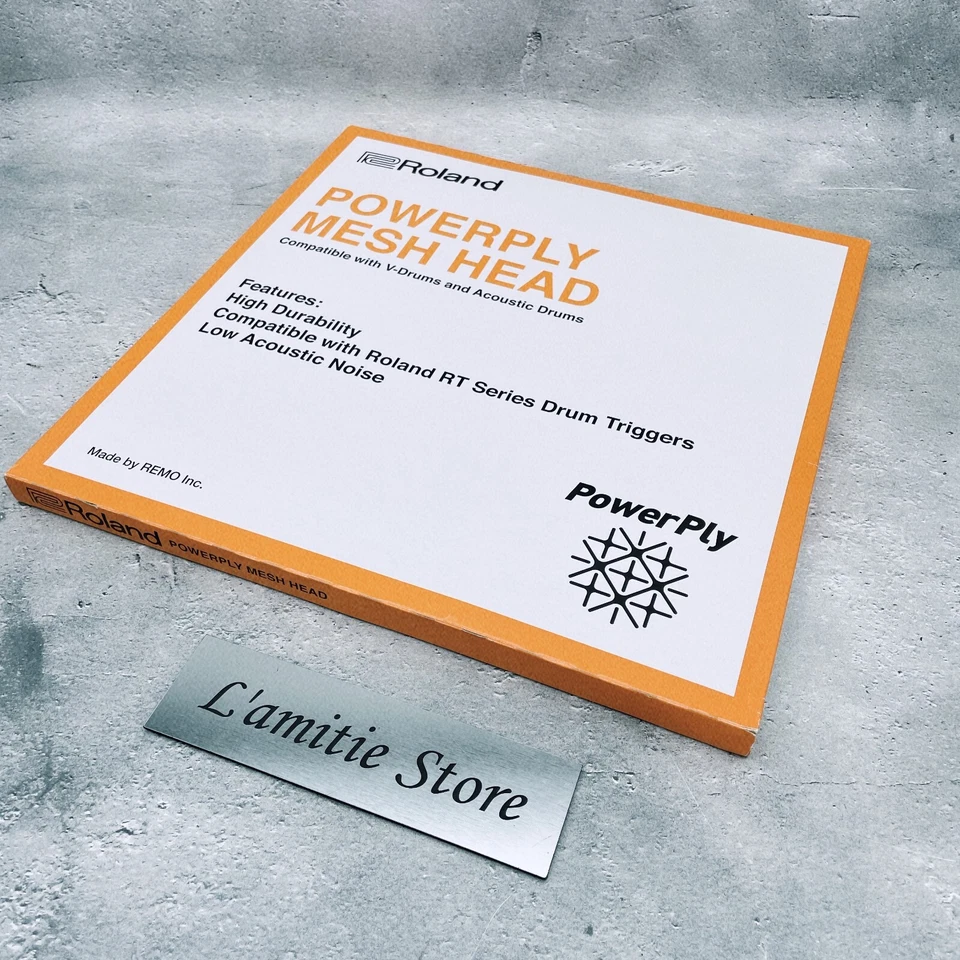 Roland JP Drums 14-inch Mesh Head MH2-14 PowerPly Acoustic V-Drums MH214 White - Image 4 of 4