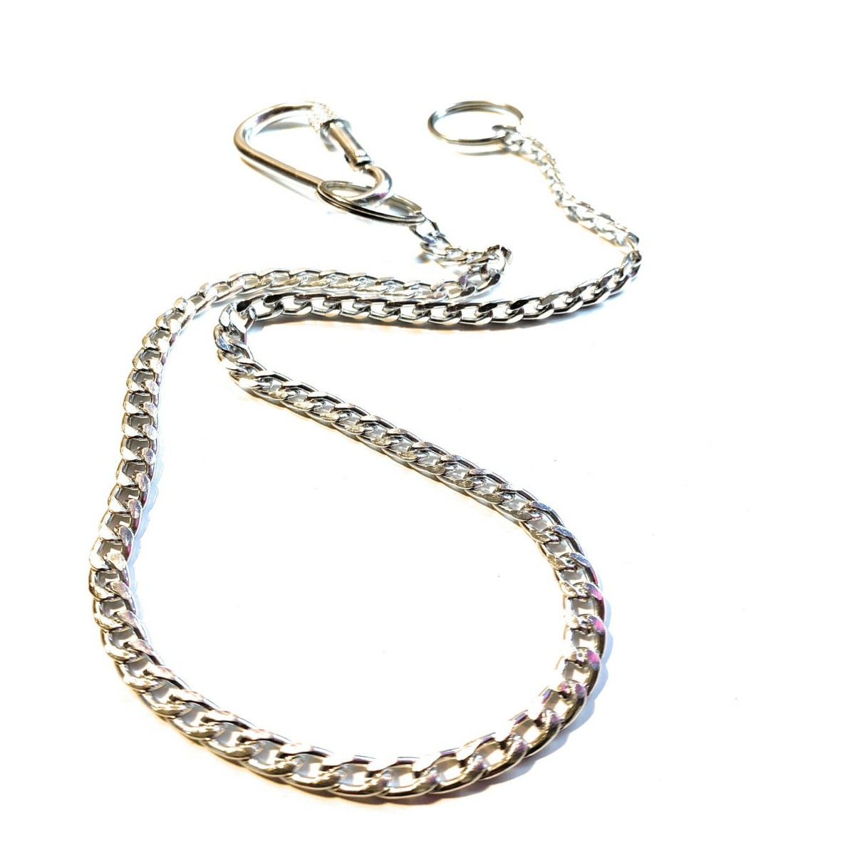 Portachiavi A Catena In Acciaio Inossidabile Da 9 Mm, Catena Per Pantaloni, Catena Per Portafoglio, Catena Per Cameriere, Portachiavi - Italia
