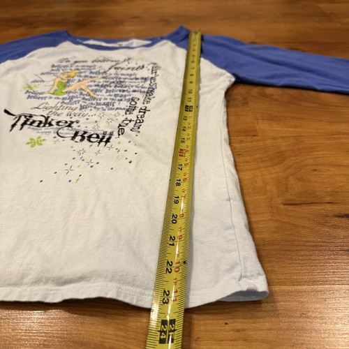 Disney Tinker Bell Girls Pajama Set Sz XL 3/4 Sleeve - Picture 6 of 13