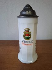 Bierkrug Milch Glasskrug Veltins Pilsener Lowenbr&auml;u Munchen Dieterich Export
