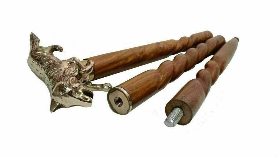 Collectable Handmade Solid Brass FOX Designer spi… - image 6