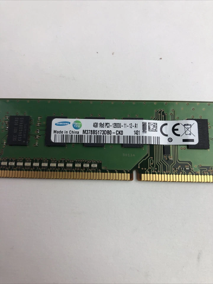 SAMSUNG 4GB 1RX8 PC3-12800U-11-12-A1 COMPUTER RAM - Image 2 of 4
