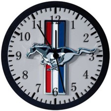 Mustang Black Frame Wall Clock Nice For Decor Or Gifts W191 Mustang Black Frame Wall Clock Nice For Decor Or Gifts W191