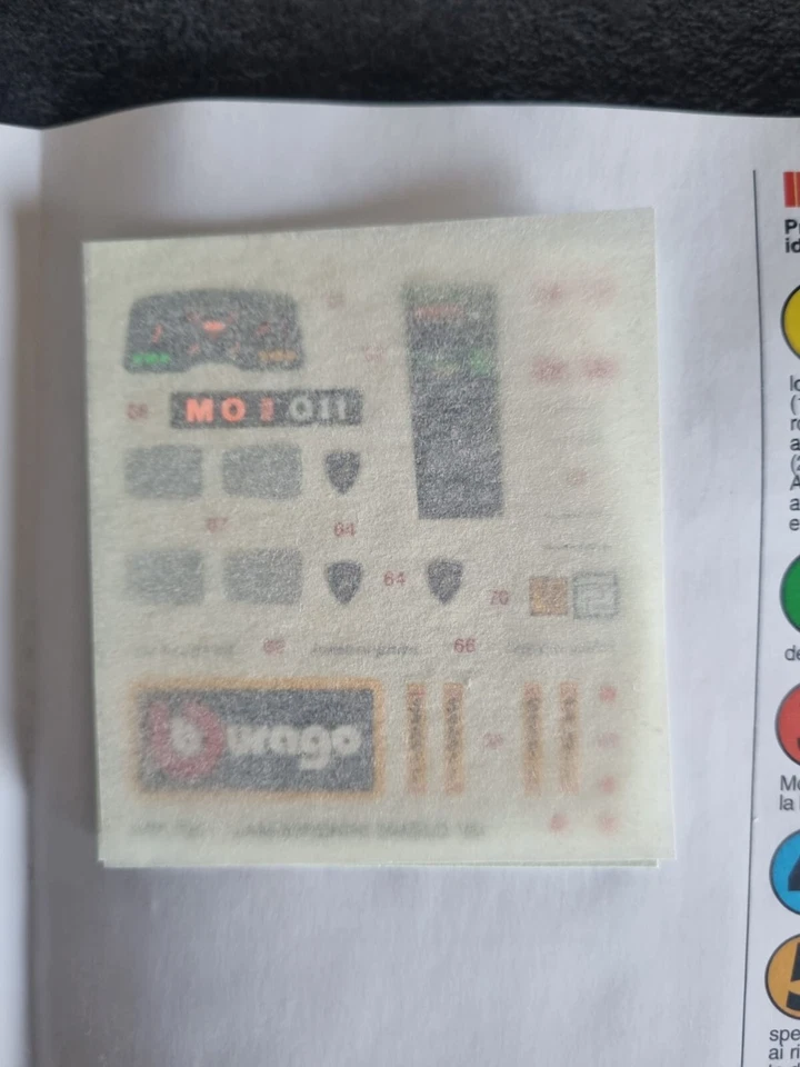 BBURAGO 7041 LAMBORGHINI DIABLO 1990 1:18 Metal Kit - SIGILLATO Scocca Grezza - Immagine 2 di 4