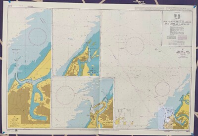 Admiralty 3405 PORTS IN AJMAN SHARJAH AND UMM AL QAYWAYN Map Chart Maritime Wall