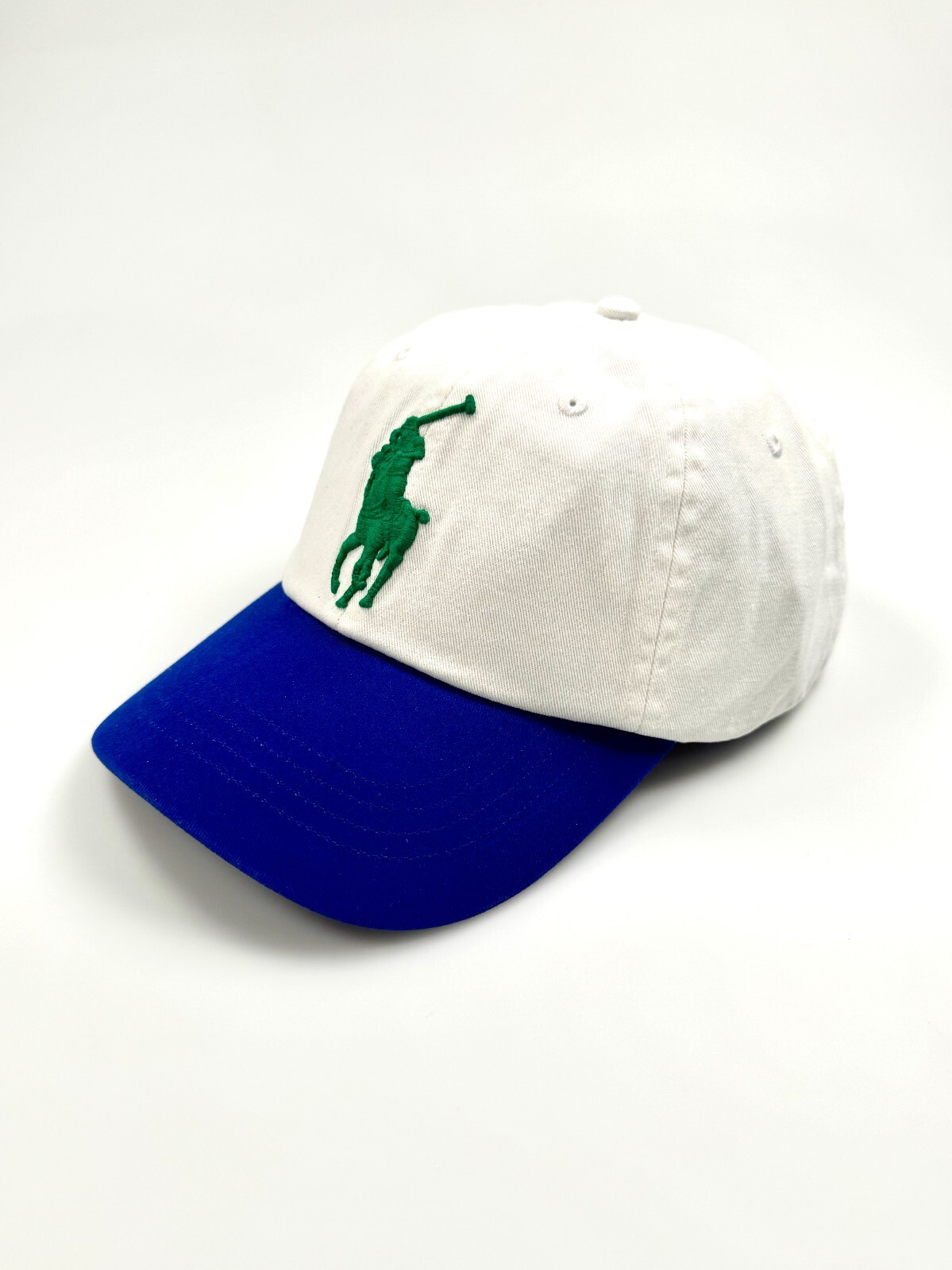 POLO RALPH LAUREN BIG PONY BIANCO LATO VERDE ""SQ"" 3 CAPPELLO RALPH LAUREN NUOVO CON ETICHETTE
