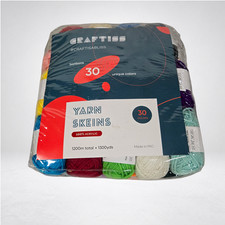 Craftiss 30 Acrylic Yarn Bonbons Mini Skeins 30 Colors 1300 Yds DK Weight