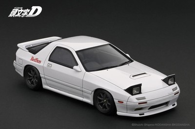 1:43 Initial D - Mazda Savanna RX-7 Infini (FC3S) White -- Ignition Model IG2874