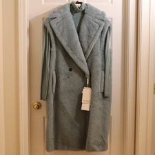 Max Mara blue Gettata Candoor alpaca fur wool...