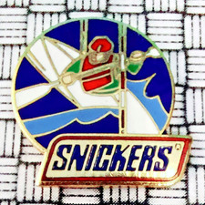 Snickers Kayak Water Sports Pin Badge 22mm x 20mm
