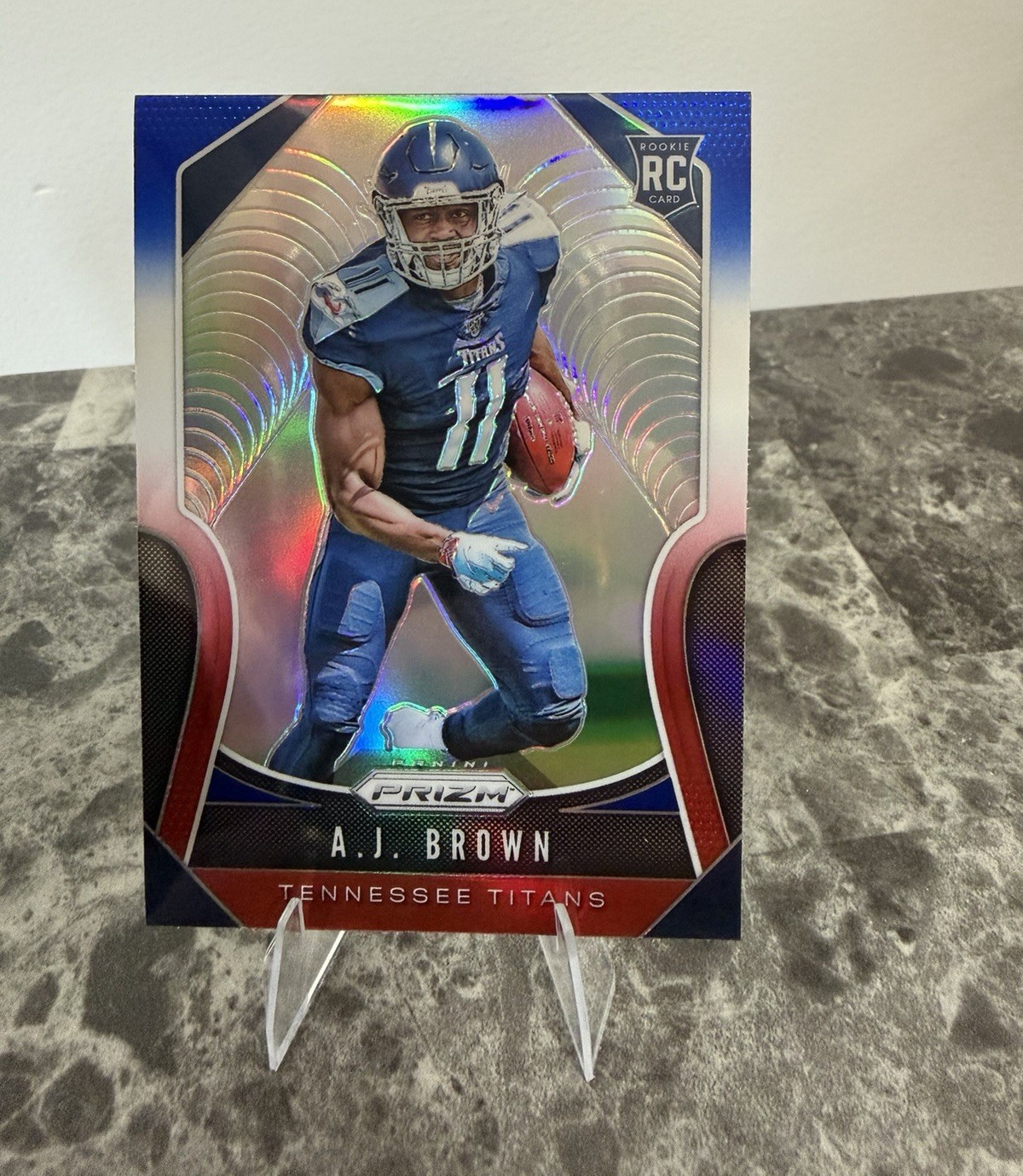 AJ Brown Panini Prizm #344 Red/White/Blue