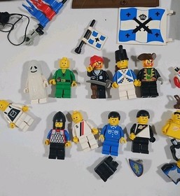 LEGO 2552 Castle Pirates 6273 Refuge 6276 Eldorado LOT Minifigure Baseplate