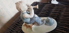 Vintage Metzler and Ortloff Young Boy Playing Flute Figurine Made Germany 7209