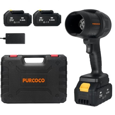 Purcoco Cordless Leaf Blower Handheld Jet Dry Mini Blower Turbo
