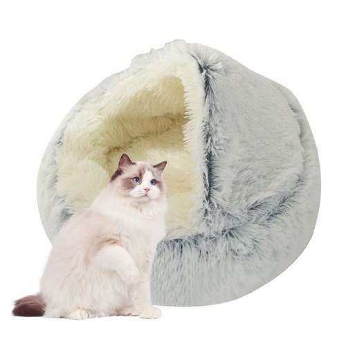 Dog Cave Bed Universal Small Pet Cave Bed Machine Washable Pet Cave Bed - Picture 7 of 15