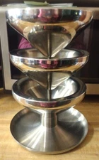 FRONTGATE Shrimp Tower Gel-Core Super Chill Stainless Steel Seafood Server NoBox