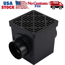 900BKITRTL1PK Square Kit with 2-Opening Catch Basin, 2 Adapters, 1 Outlet Plug,.