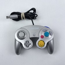 Nintendo GameCube DOL-003 OEM Platinum Silver Video Game Wired Controller Tested