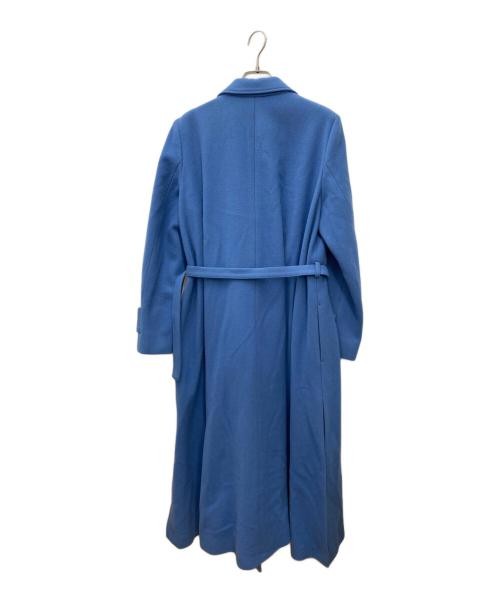Ameri                    BELT FLARE LONG COAT blue - image 2