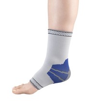 Elastic Ankle Support Compression Sleeve, Large Large, Gray