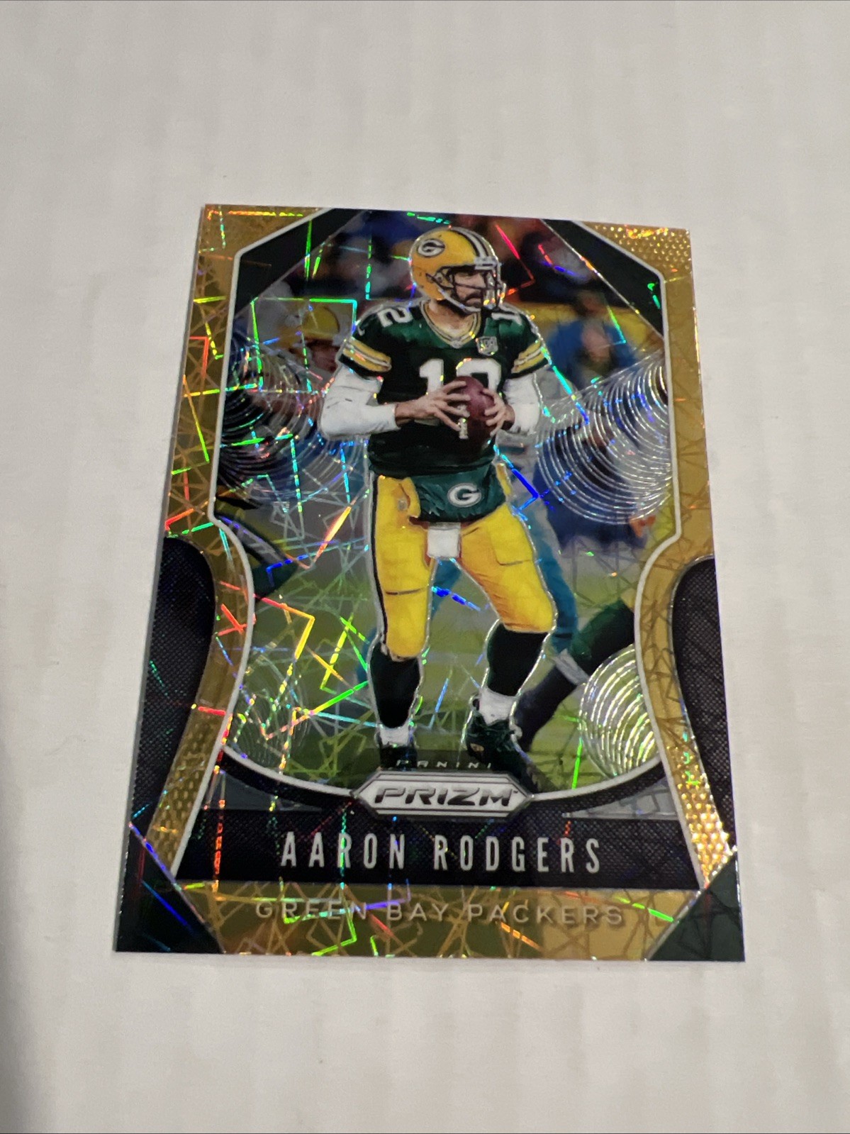 2019 Prizm Aaron Rodgers Gold Lazer #119