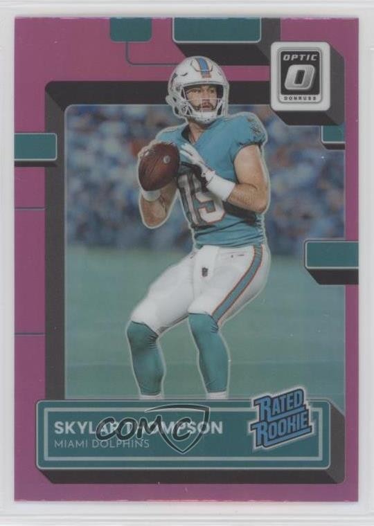 2022 Panini Donruss Optic Rated Rookie Pink Prizm Skylar Thompson #276 16kt
